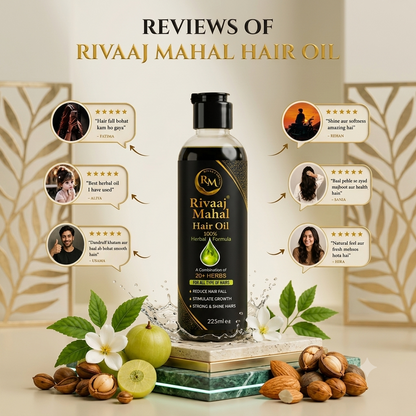 Rivaaj Mahal Hair Oil.